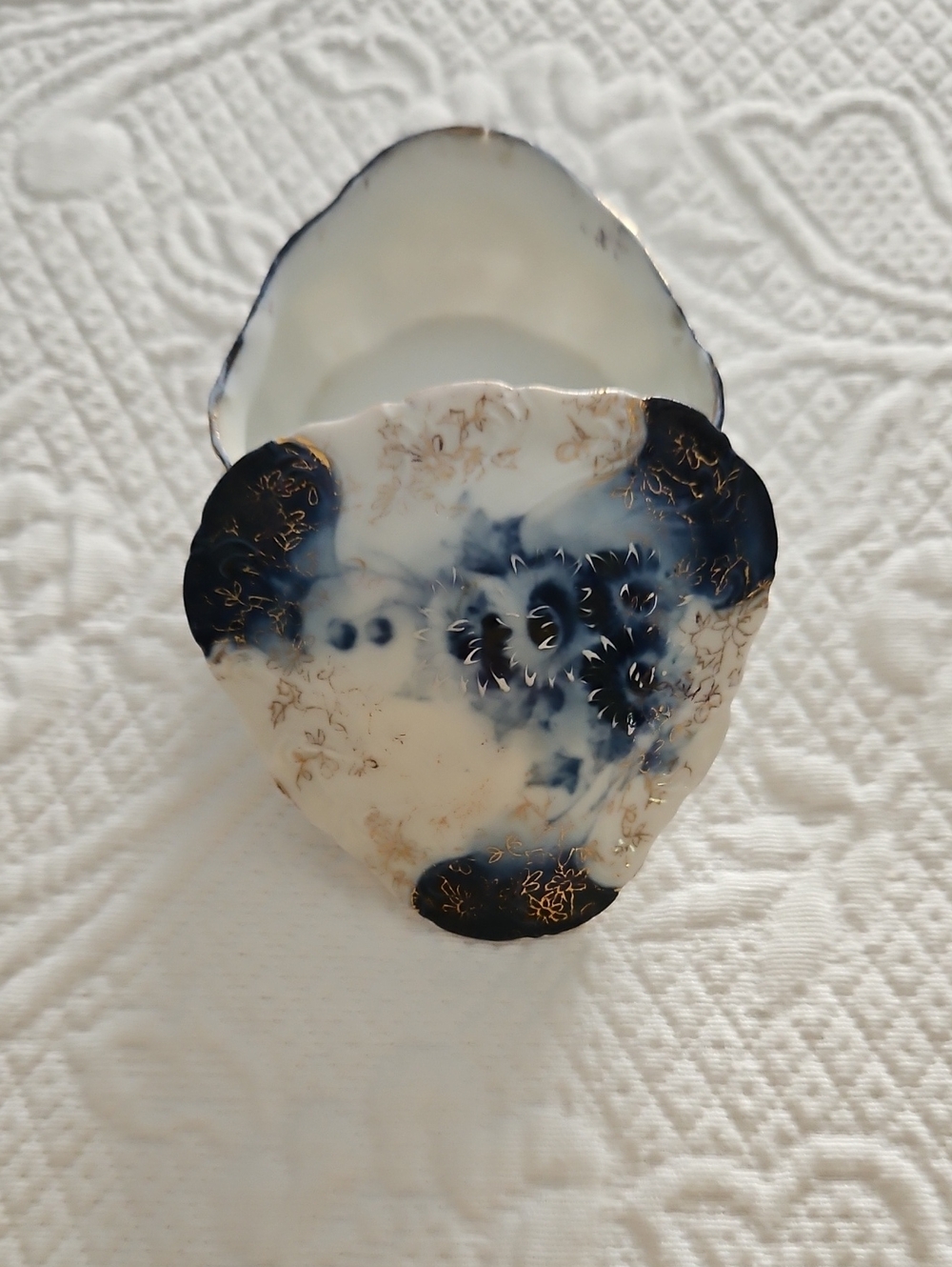 Vintage Blue and White Porcelain Decorative Dish - Home Accents